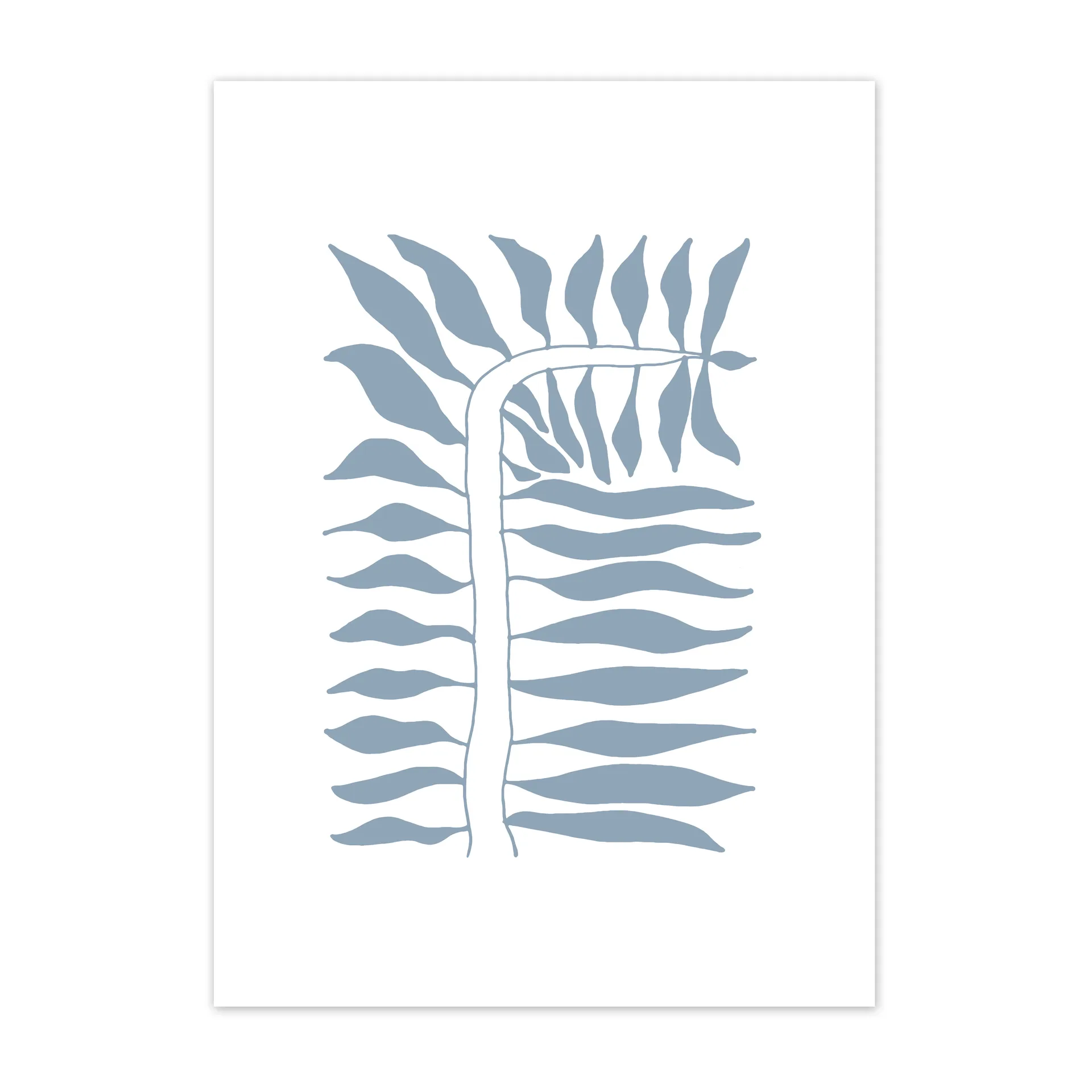 Poster Seeding bleu, 50x70 cm Scandi Living