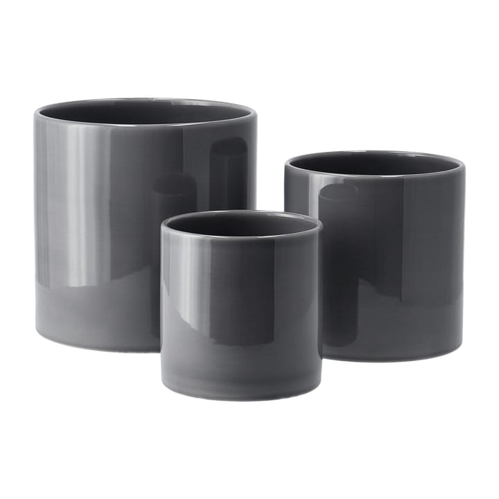 Pot de fleur Sleek Ø15 cm - Anthracite - Scandi Living