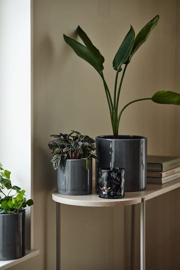 Pot de fleur Sleek Ø19 cm - Anthracite - Scandi Living