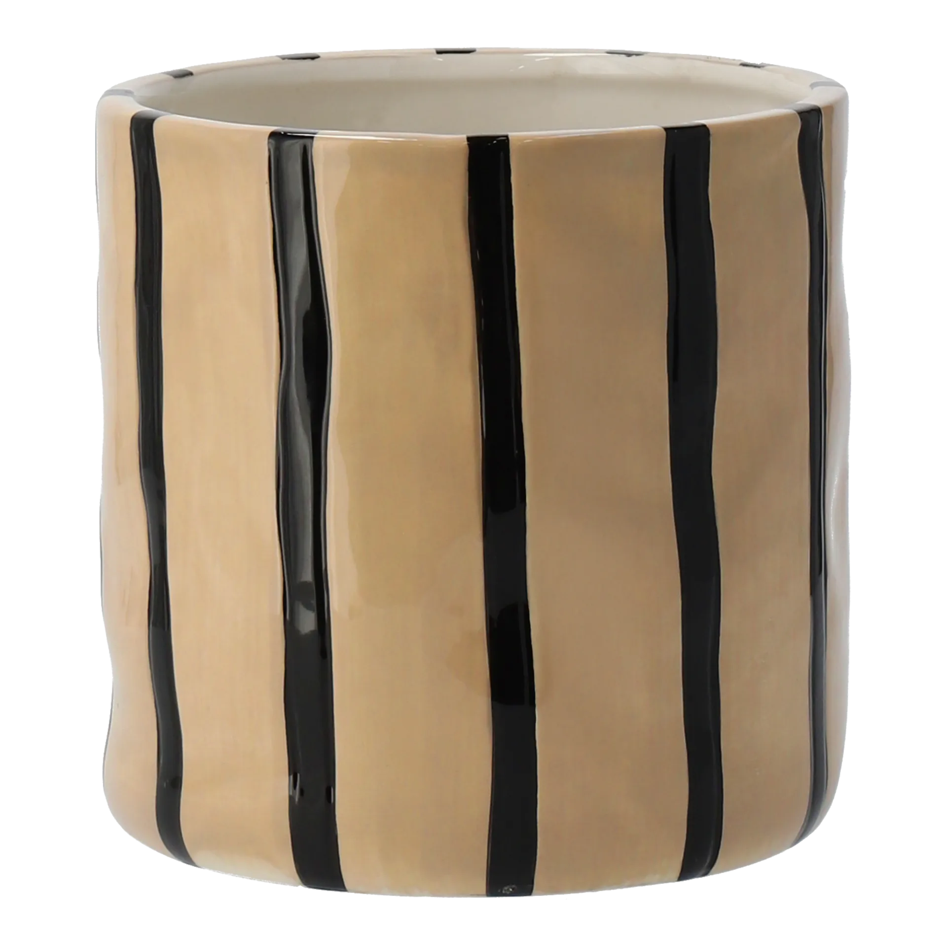 Pot Thrive Ø16 cm, Beige-noir Scandi Living