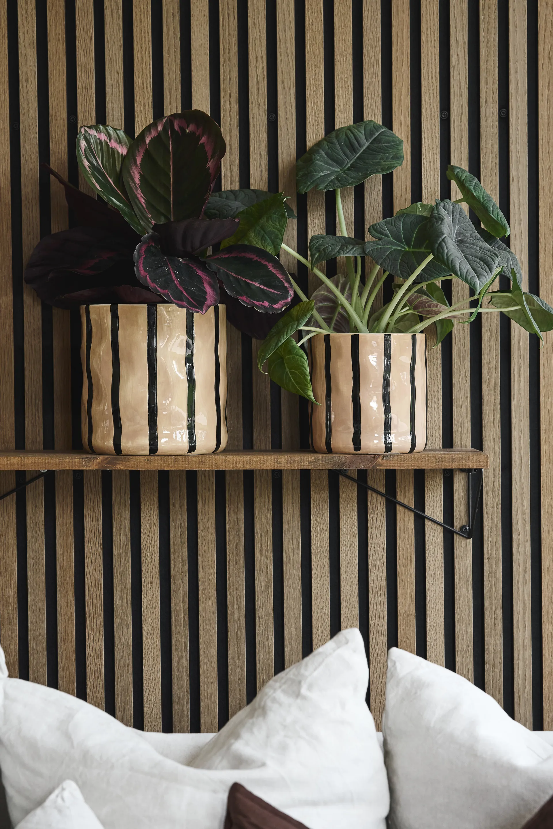 Pot Thrive Ø16 cm, Beige-noir Scandi Living