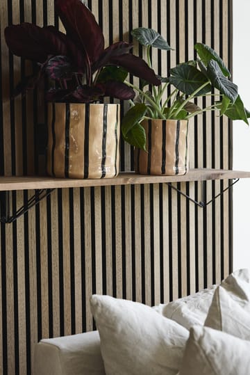 Pot Thrive Ø20 cm - Beige-noir - Scandi Living