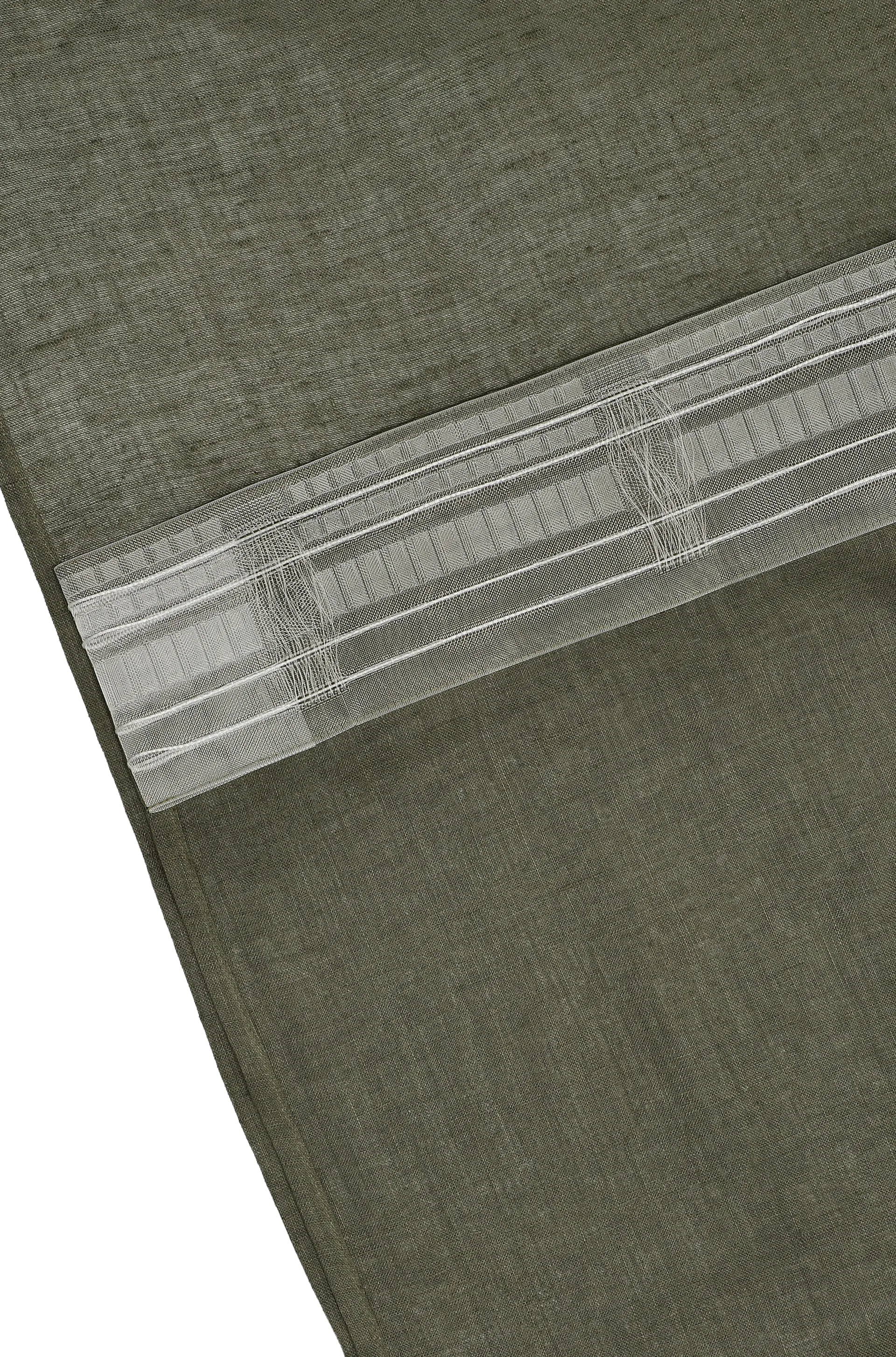 Rideau avec bande Serenity 129x250 cm, Forest green Scandi Living