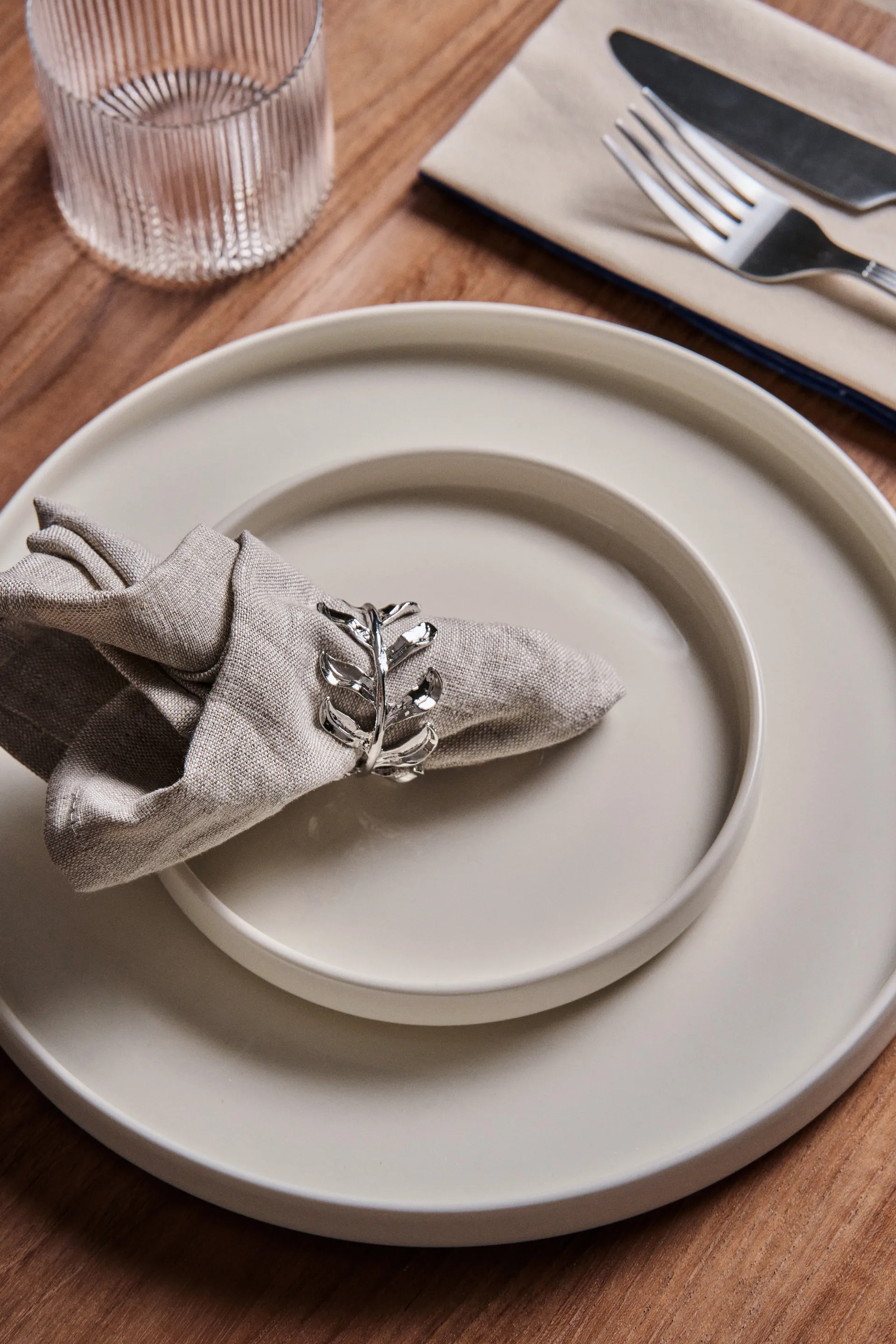 Ronds de serviette Vine 4 pièces Ø4,7 cm, Alliage de zinc Scandi Living