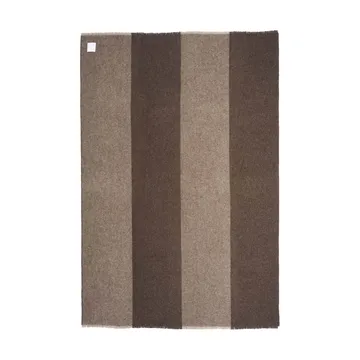 Row plaid en laine rayé - Brun, 120x185cm - Scandi Living
