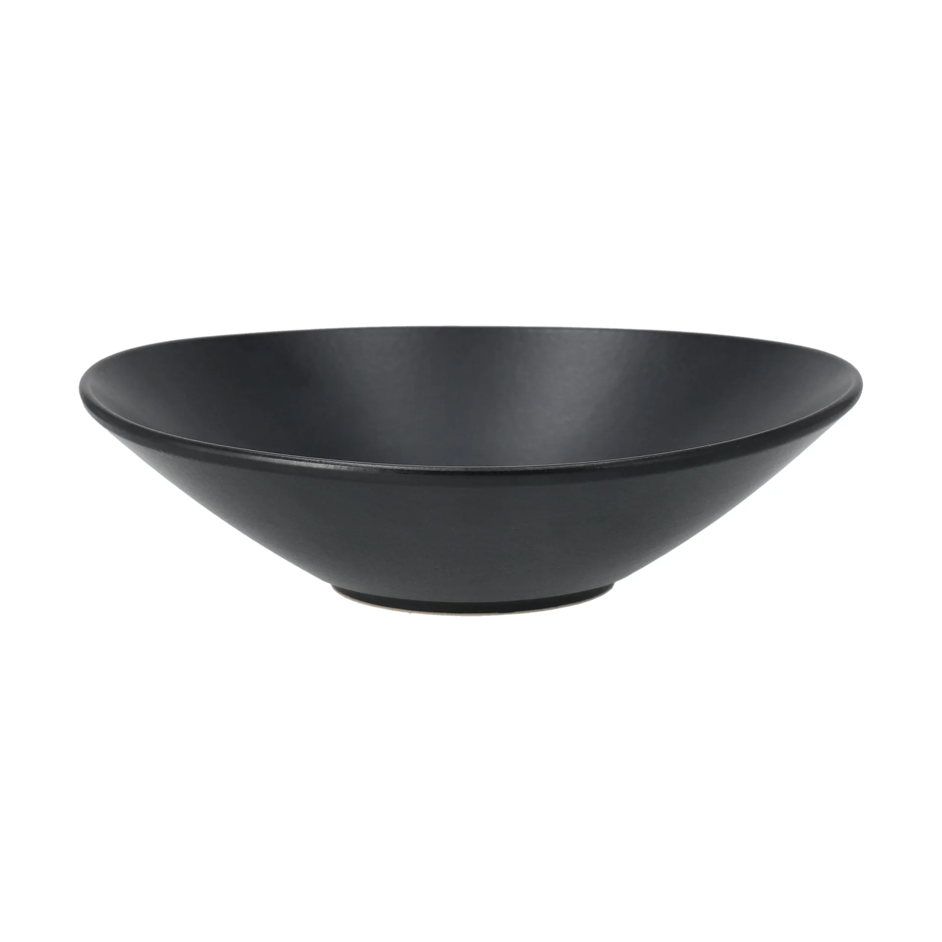 Saladier Terra, Noir en grès, Ø30 cm Scandi Living