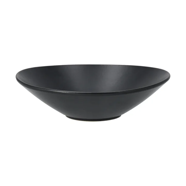 Saladier Terra - Noir en grès, Ø30 cm - Scandi Living