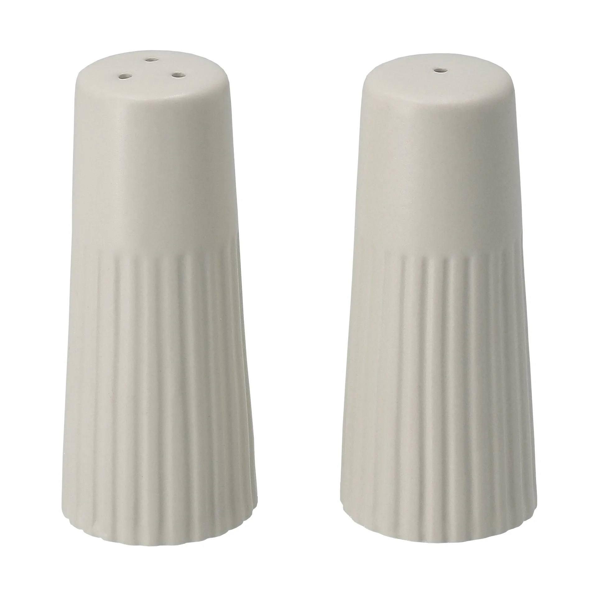 Salière et poivrière Edge lot de 2, Blanc, Ø3,8x8,7 cm Scandi Living
