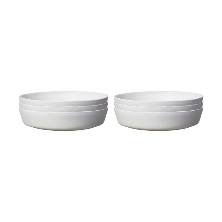 Sandsbro assiette à pâtes Blanc cassé, Ø23 cm, lot de 6 - Scandi Living