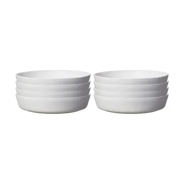 Sandsbro assiette à pâtes Blanc cassé, Ø23 cm, lot de 8 - Scandi Living
