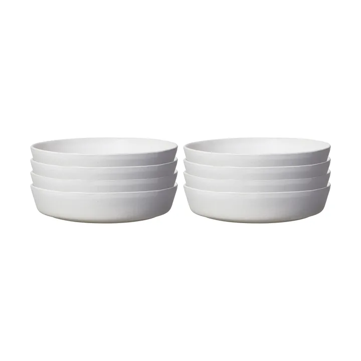 Sandsbro assiette à pâtes Blanc cassé, Ø23 cm, lot de 8 - Scandi Living