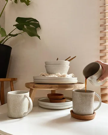 Sandsbro assiette à pâtes gris clair, Ø23 cm, lot de 4 - Scandi Living