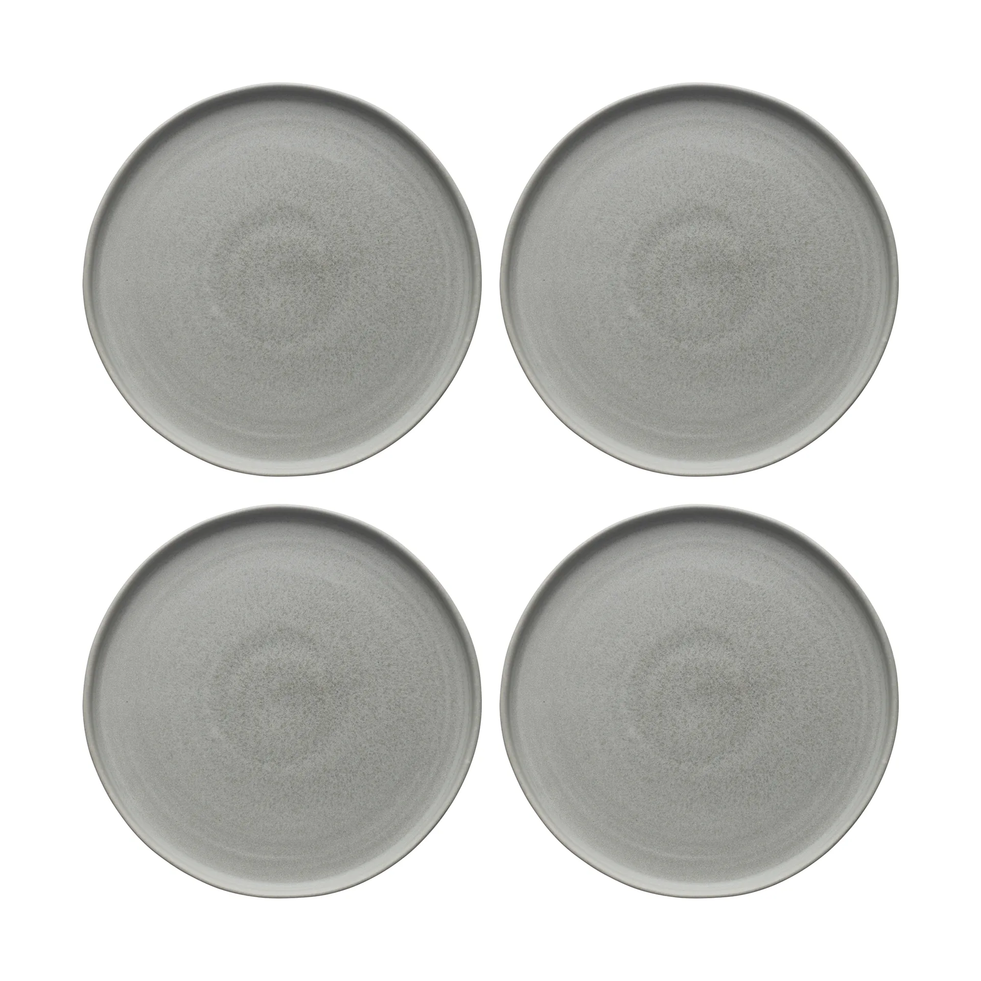 Scandi Living Sandsbro assiette gris clair, Ø26 cm, lot de 4