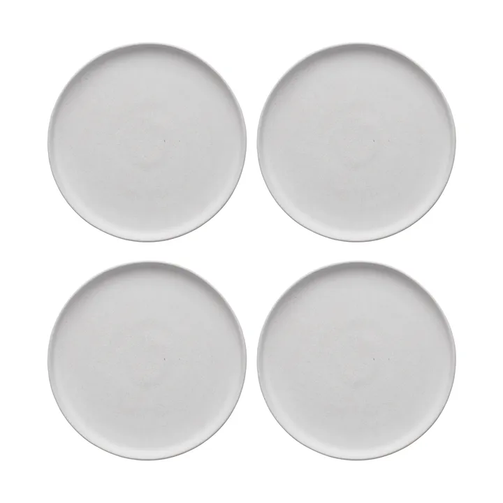 Sandsbro petite assiette Blanc cassé, Ø20 cm, lot de 4 - Scandi Living