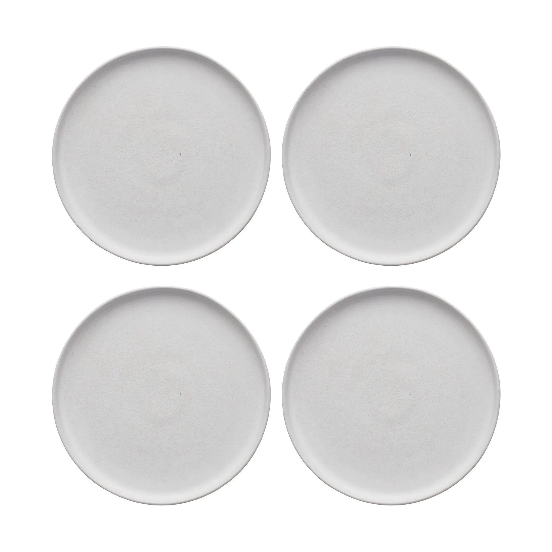 Scandi Living Sandsbro petite assiette Blanc cassé, Ø20 cm, lot de 4