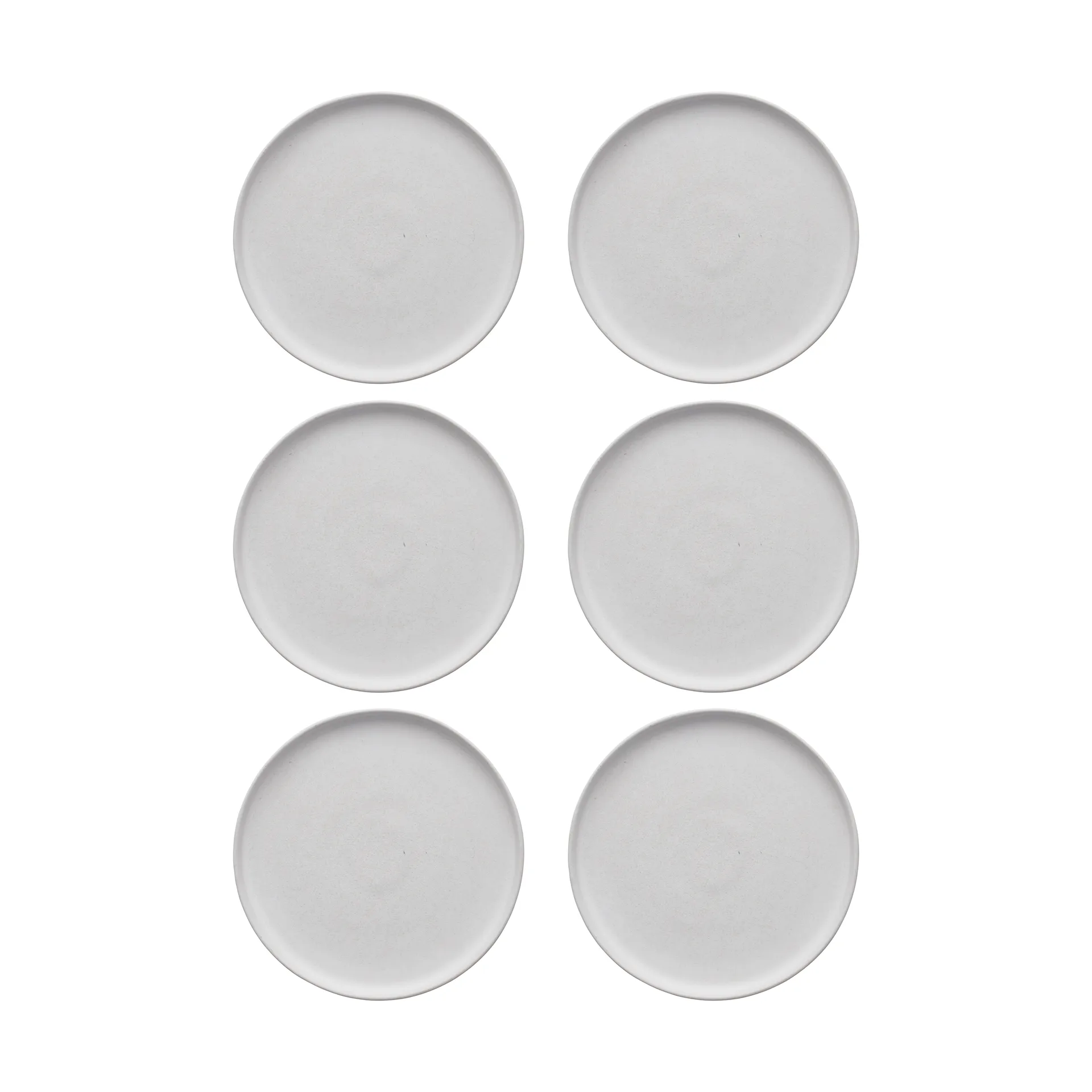 Scandi Living Sandsbro petite assiette Blanc cassé, Ø20 cm, lot de 6