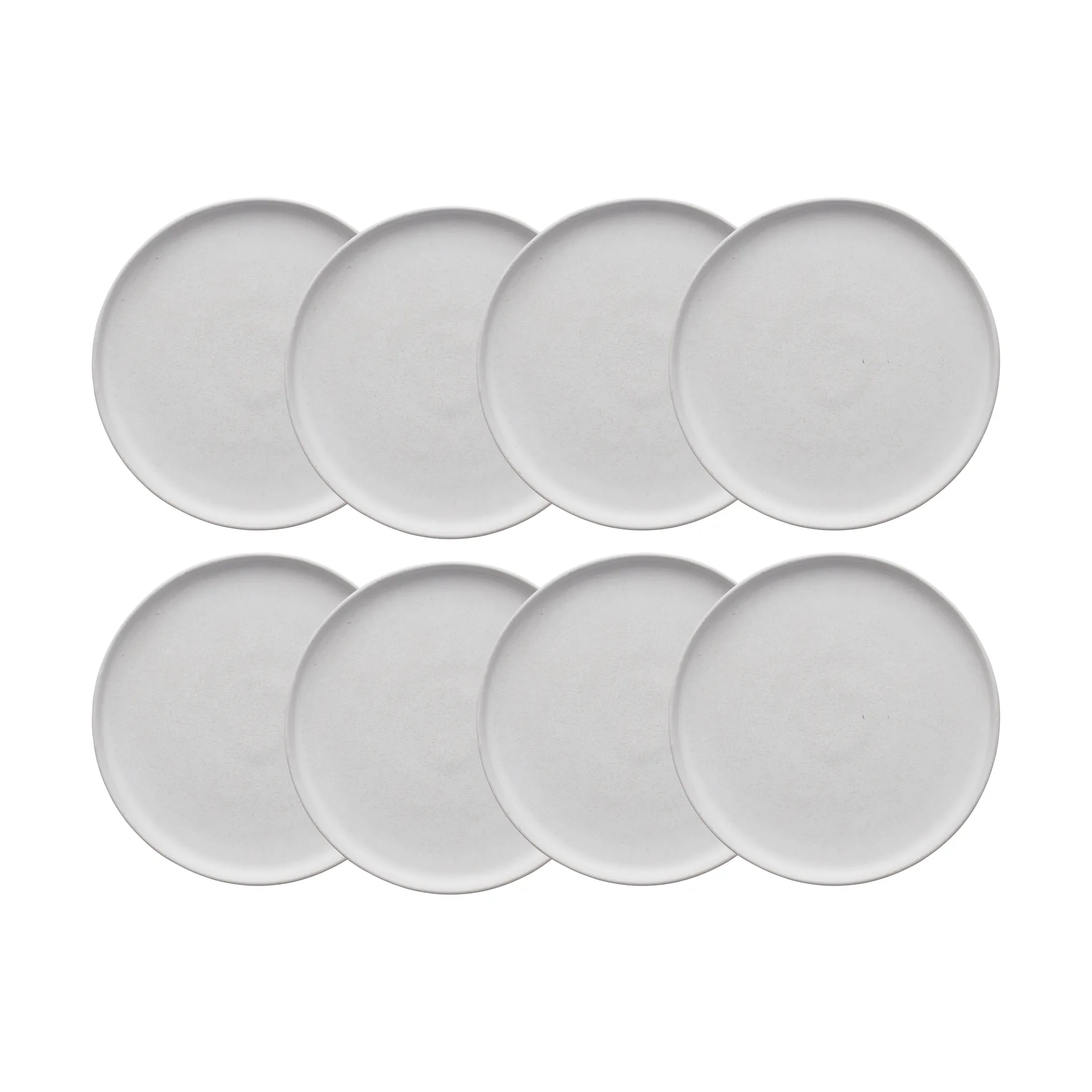 Scandi Living Sandsbro petite assiette Blanc cassé, Ø20 cm, lot de 8
