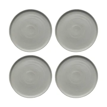 Sandsbro petite assiette gris clair, Ø20 cm, lot de 4 - Scandi Living