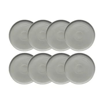 Sandsbro petite assiette gris clair, Ø20 cm, lot de 8 - Scandi Living