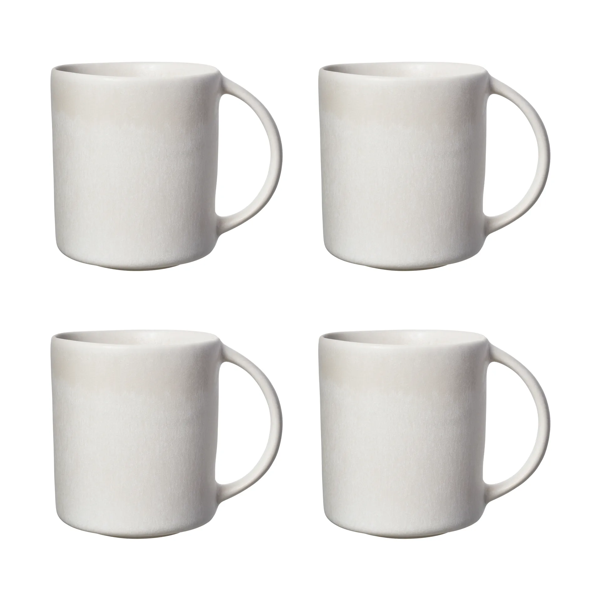 Scandi Living Sandsbro tasse Blanc cassé, 30 cl, lot de 4