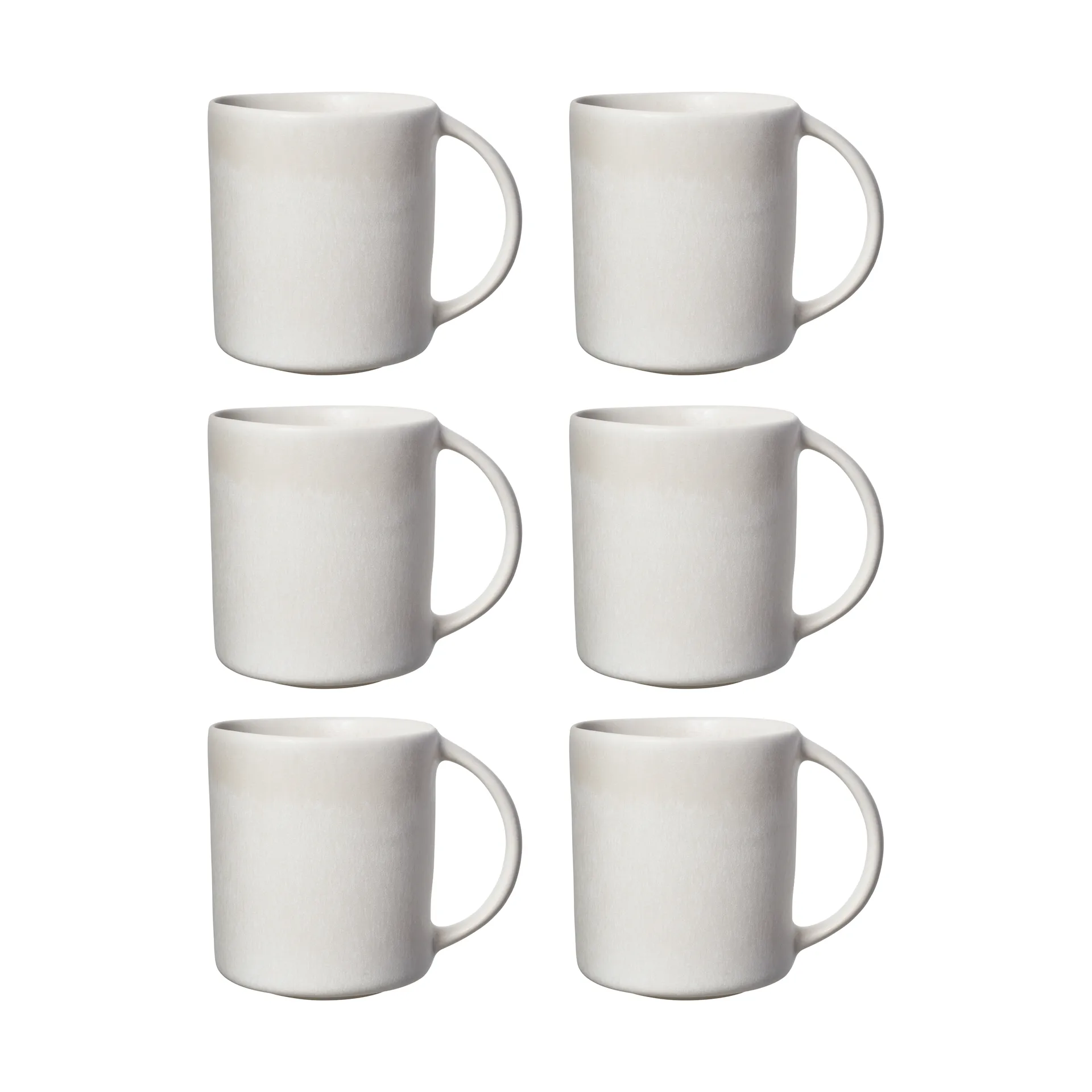 Scandi Living Sandsbro tasse Blanc cassé, 30 cl, lot de 6