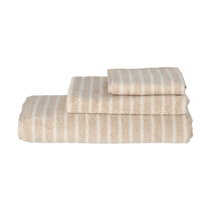 Serviette de bain Drift 70x140 cm, Beige-blanc Scandi Living