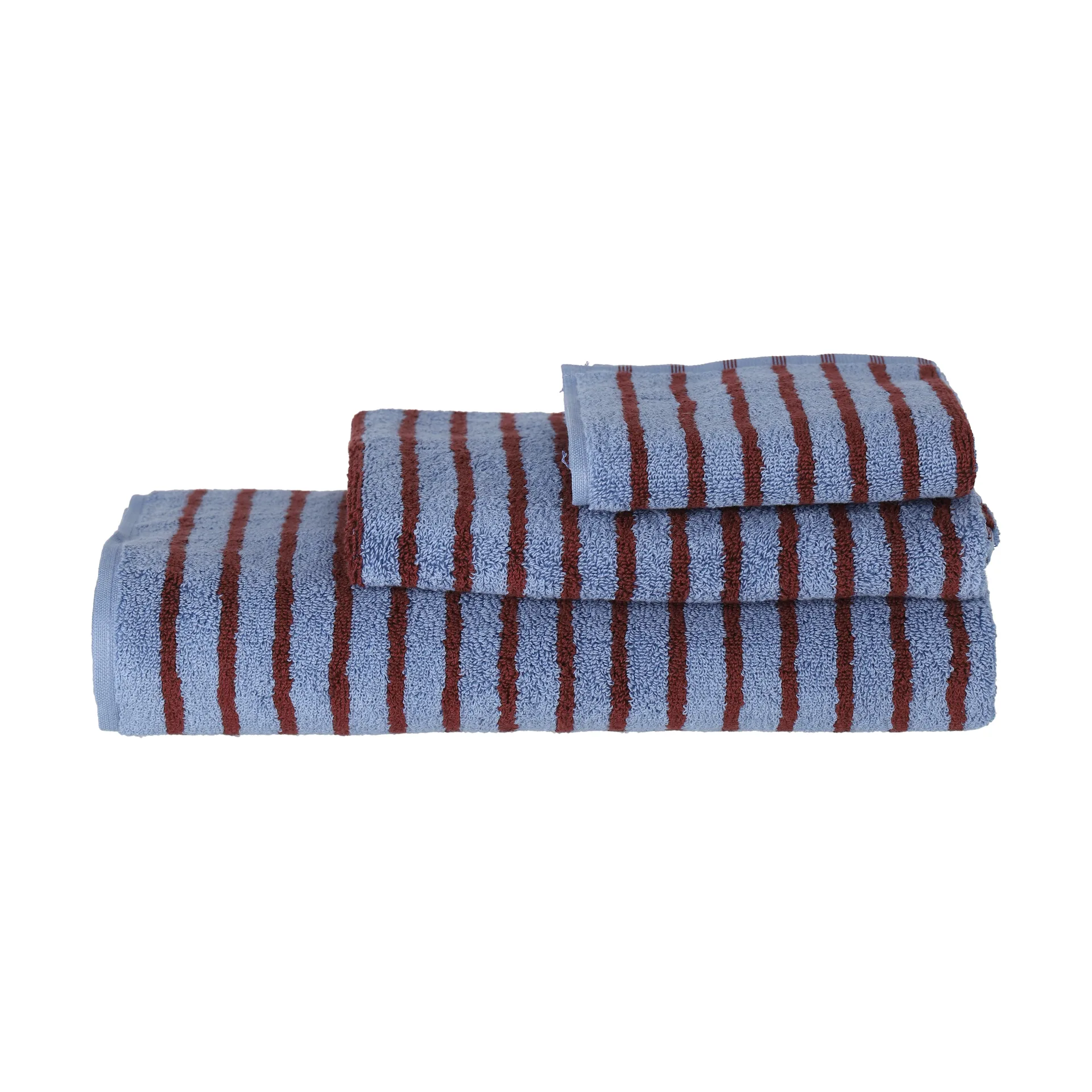 Serviette de bain Drift 70x140 cm, Bleu-rouge Scandi Living