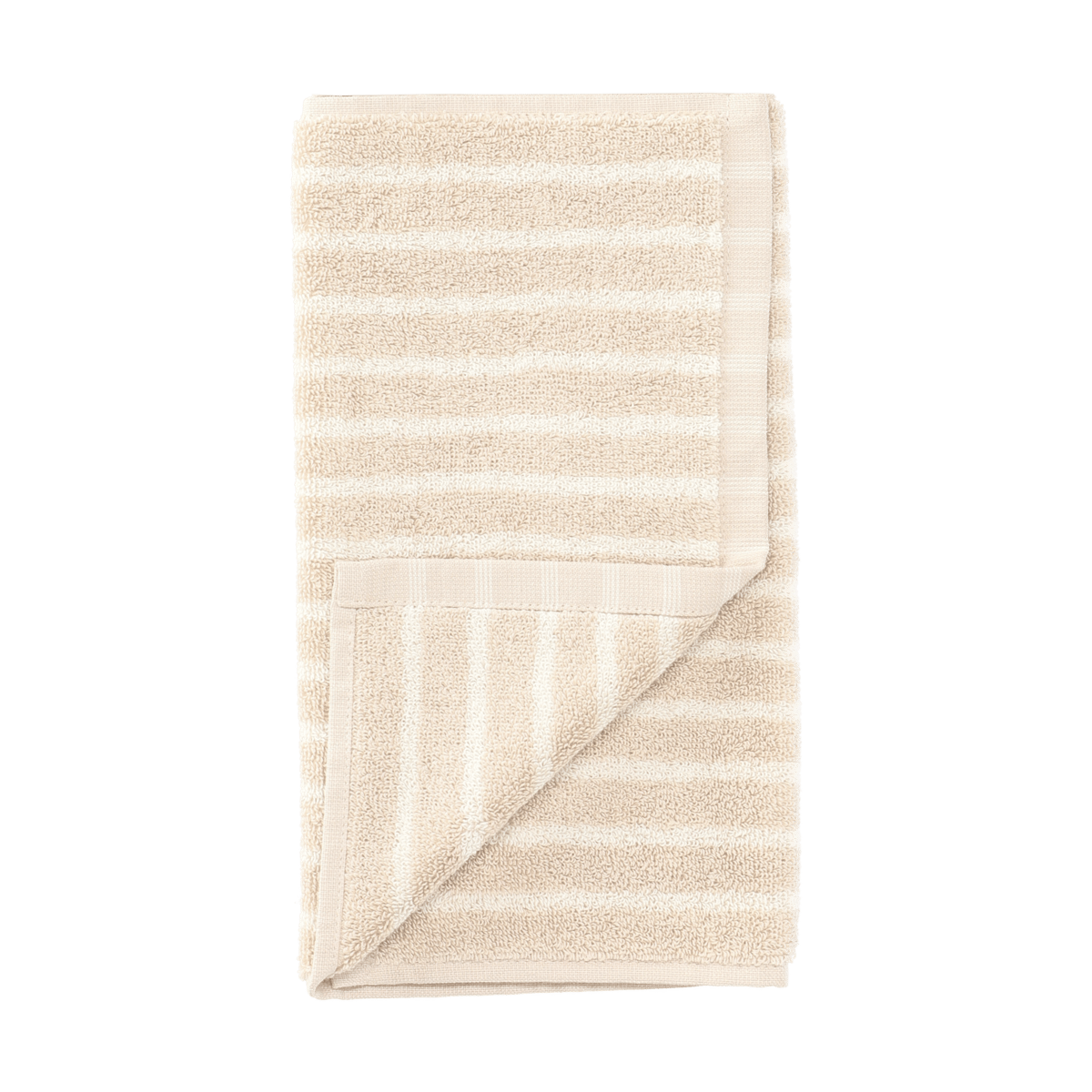 Scandi Living Serviette Drift 30x50 cm Beige-blanc | Design Scandinave | Serviettes de bain | Beige