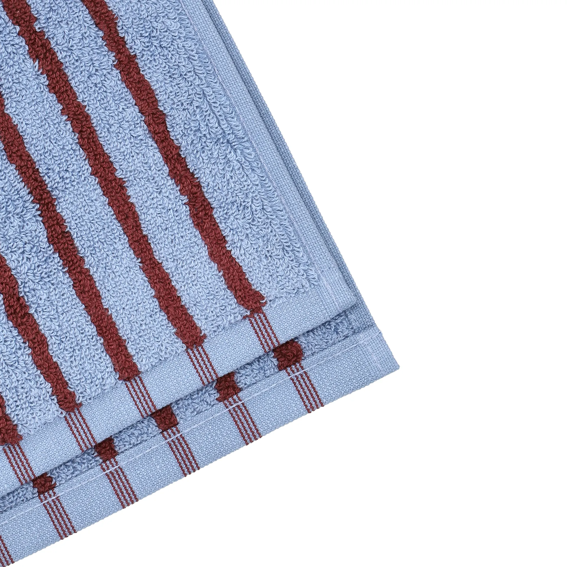 Serviette Drift 30x50 cm, Bleu-rouge Scandi Living