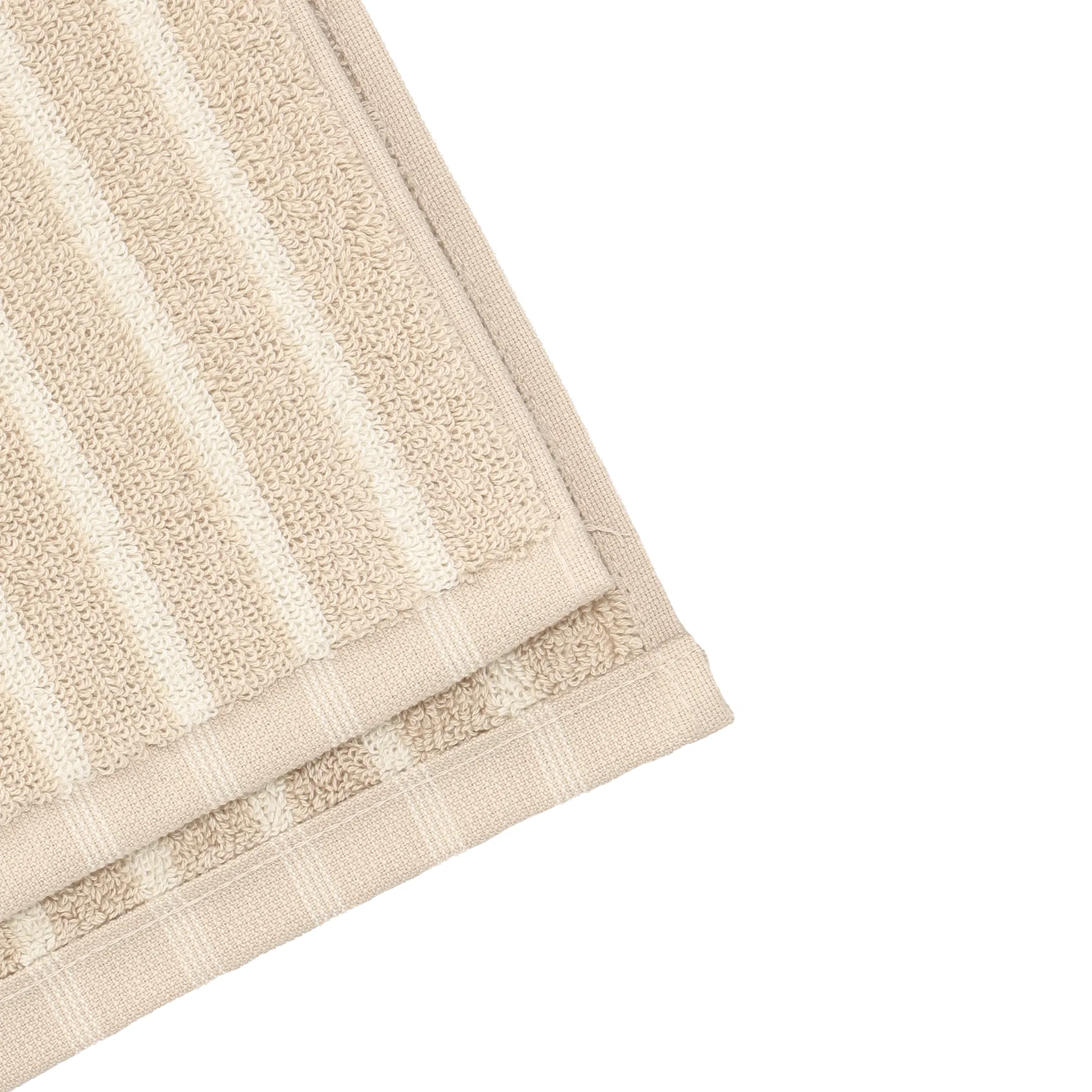 Serviette Drift 50x70 cm, Beige-blanc Scandi Living