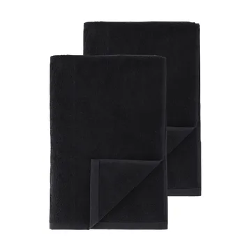 Serviettes de bain Drift 100x150 cm lot de 2 Noir - Scandi Living