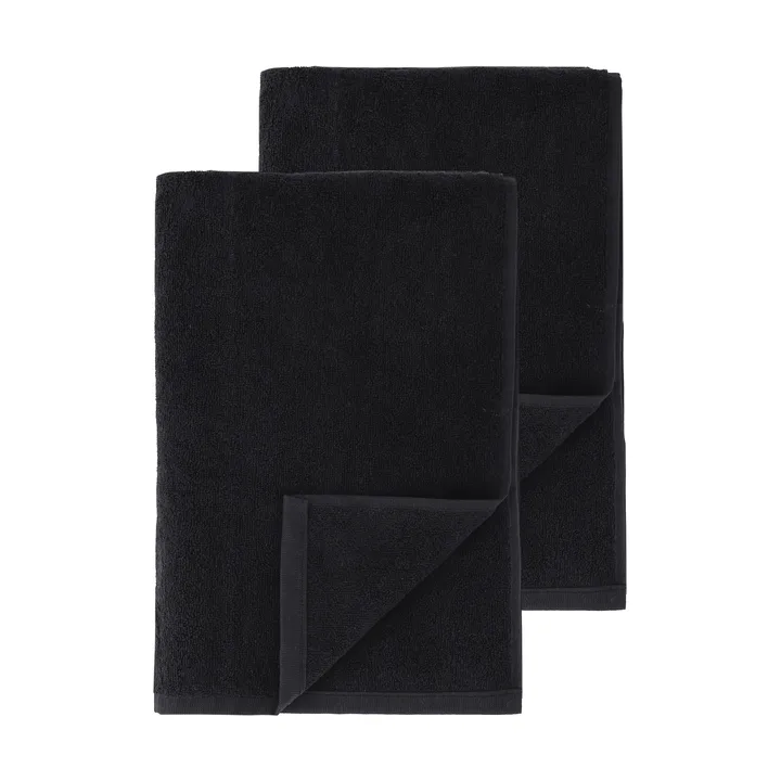 Serviettes de bain Drift 100x150 cm lot de 2 Noir - Scandi Living