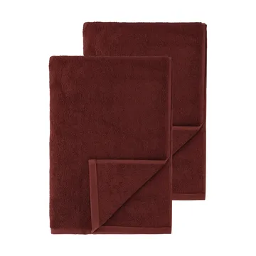 Serviettes de bain Drift 100x150 cm lot de 2 Rouge - Scandi Living