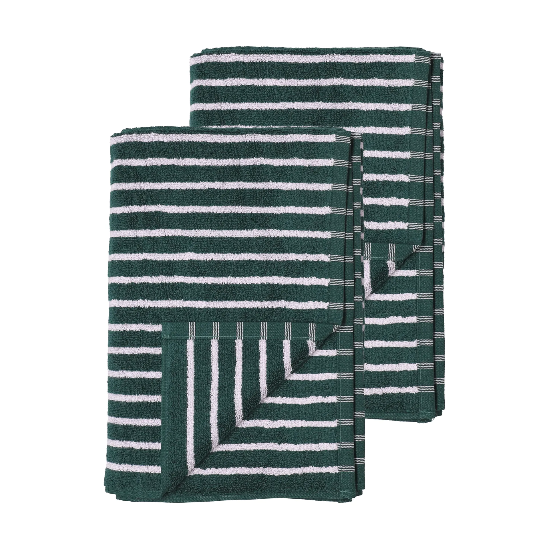 Serviettes de bain Drift 100x150 cm lot de 2 Vert-violet,  Scandi Living