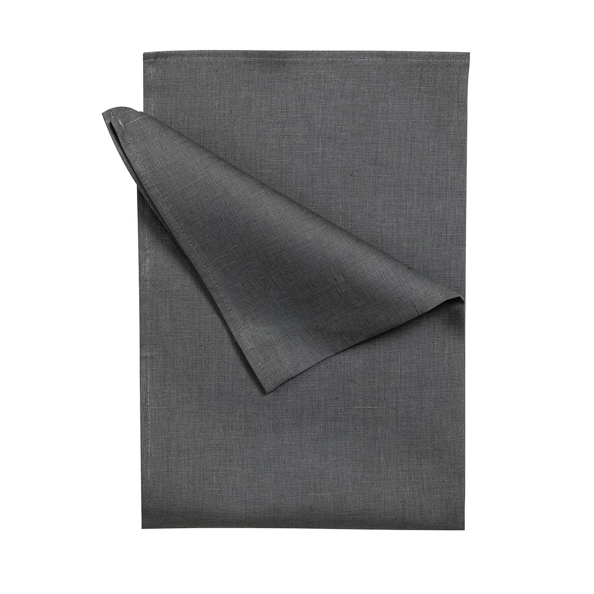 Scandi Living Serviettes de cuisine Clean 47 x 70 cm lot de 2 Charbon de bois
