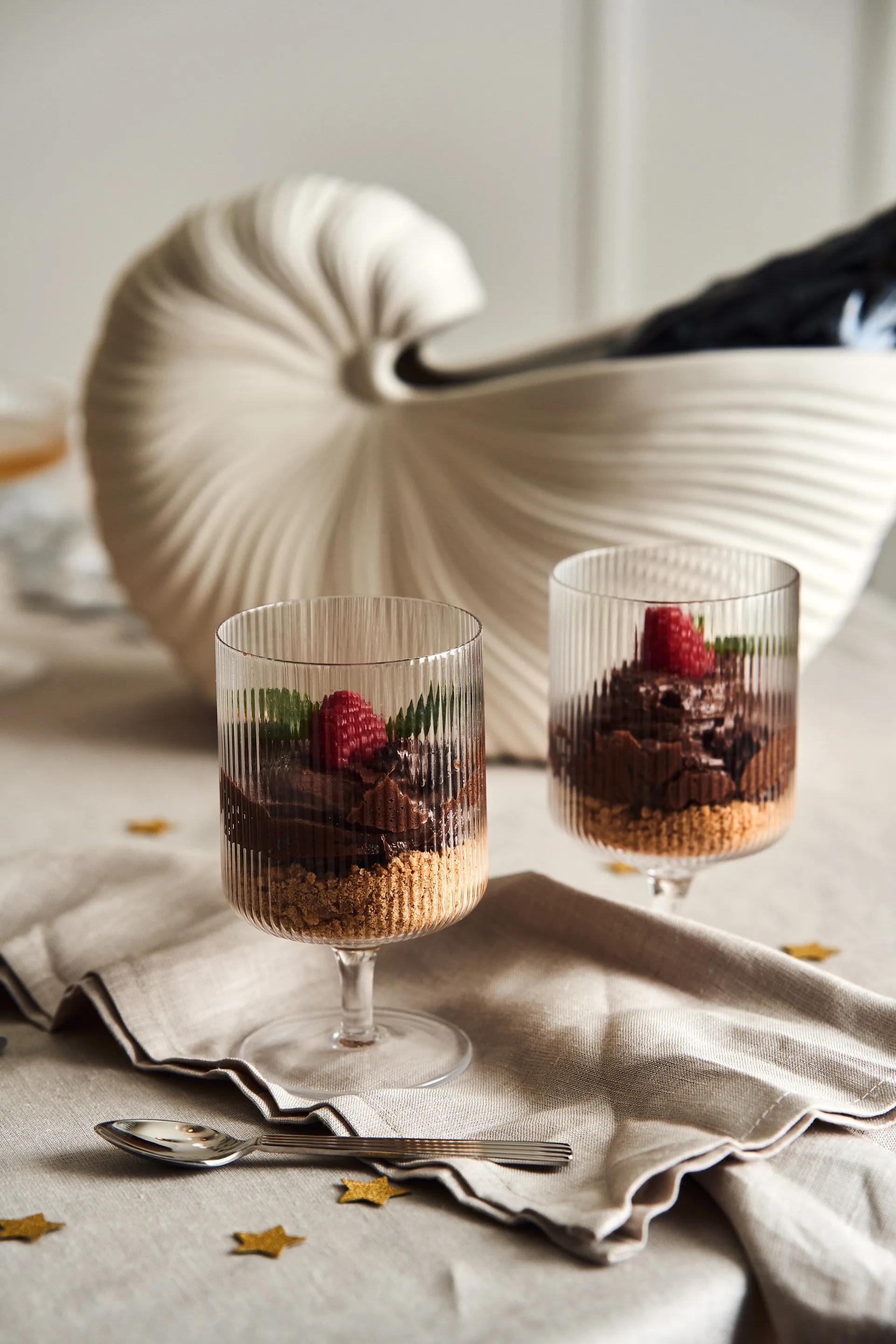 Serviettes de cuisine Clean 47 x 70 cm lot de 2, Greige Scandi Living