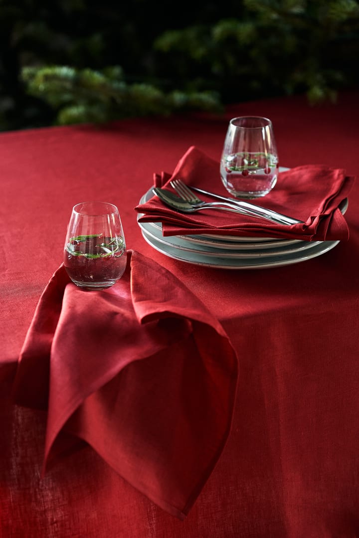 Serviettes de cuisine Clean 47 x 70 cm lot de 2, Red Scandi Living