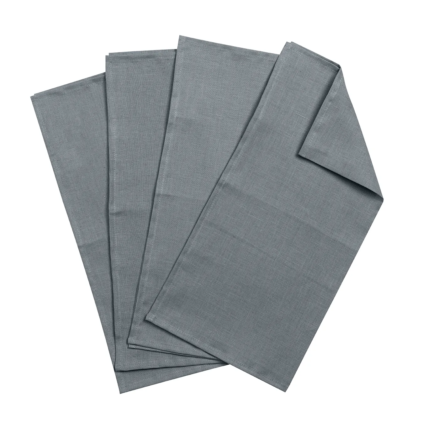 Serviettes de table Clean 45 x 45 cm lot de 4, bleu fumé Scandi Living