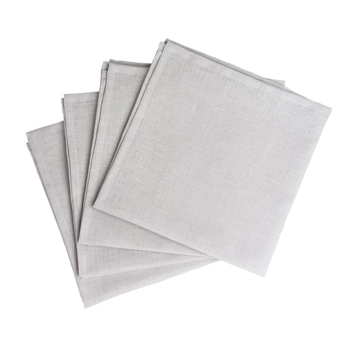 Serviettes de table Clean 45 x 45 cm lot de 4 - icy grey - Scandi Living