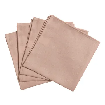 Serviettes de table Clean 45 x 45 cm lot de 4 - rose poussiéreux - Scandi Living