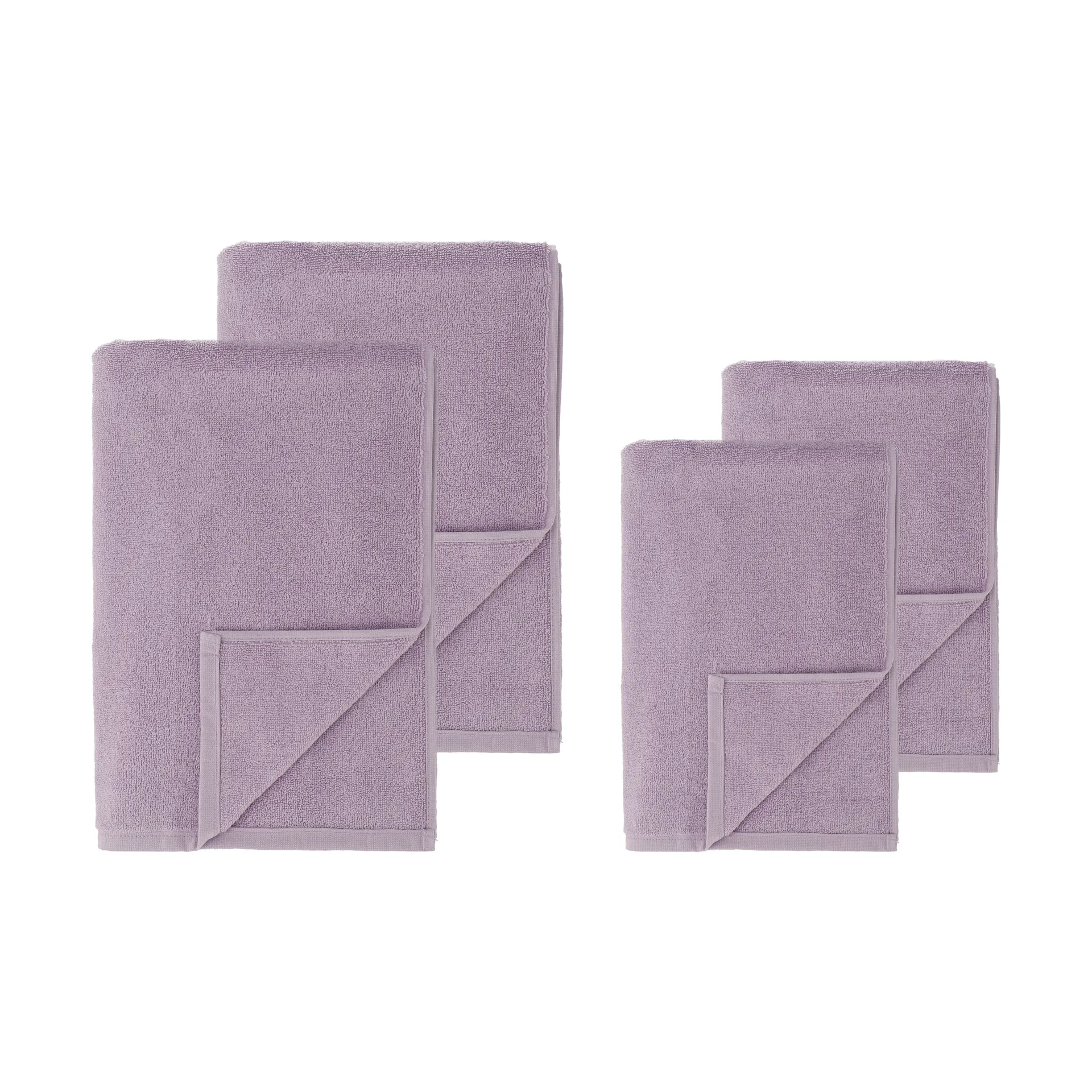 Set de serviettes Drift 4 pièces Violet,  Scandi Living