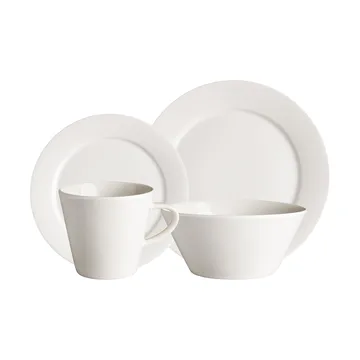 Set de vaisselle Kalk 16 pièces - Blanc - undefined - Scandi Living
