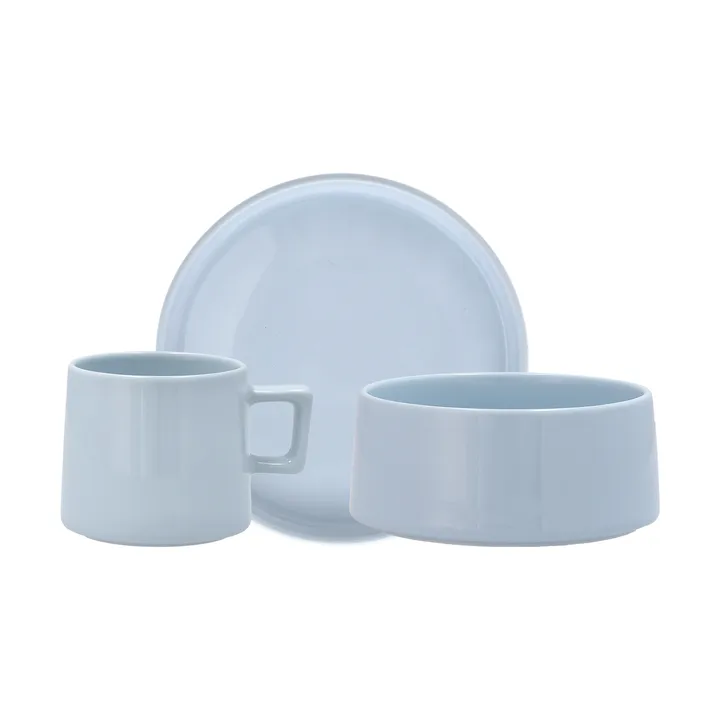 Set petit-déjeuner Taper 12 pièces - Bleu clair - Scandi Living