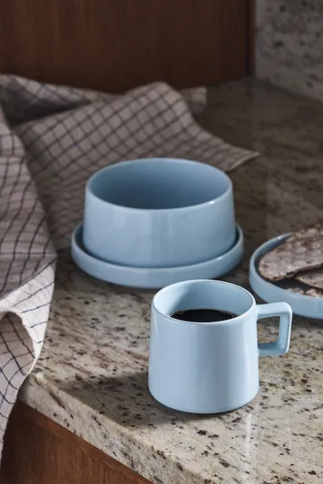 Set petit-déjeuner Taper 12 pièces - Bleu clair - Scandi Living