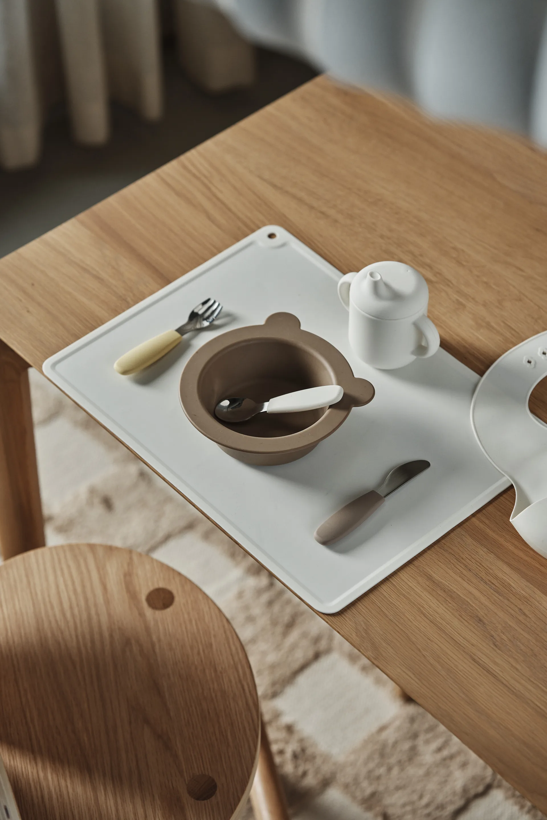 Sous-verre Loula en silicone, Vanille Scandi Living