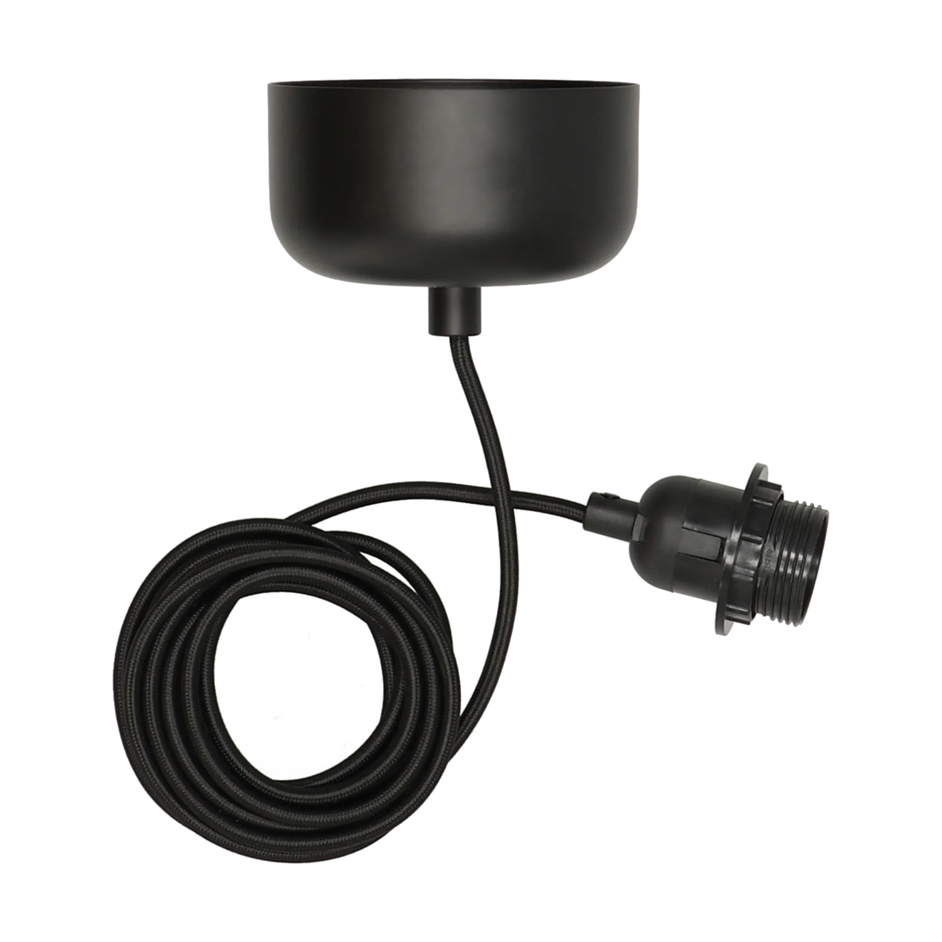 Suspension de plafond avec câble de 250 cm, Noir Scandi Living