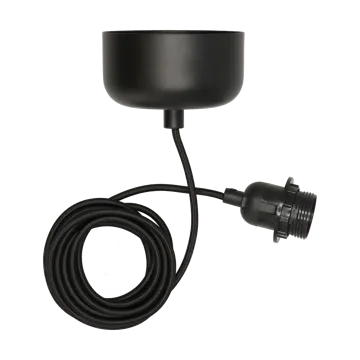 Suspension de plafond avec câble de 250 cm - Noir - Scandi Living