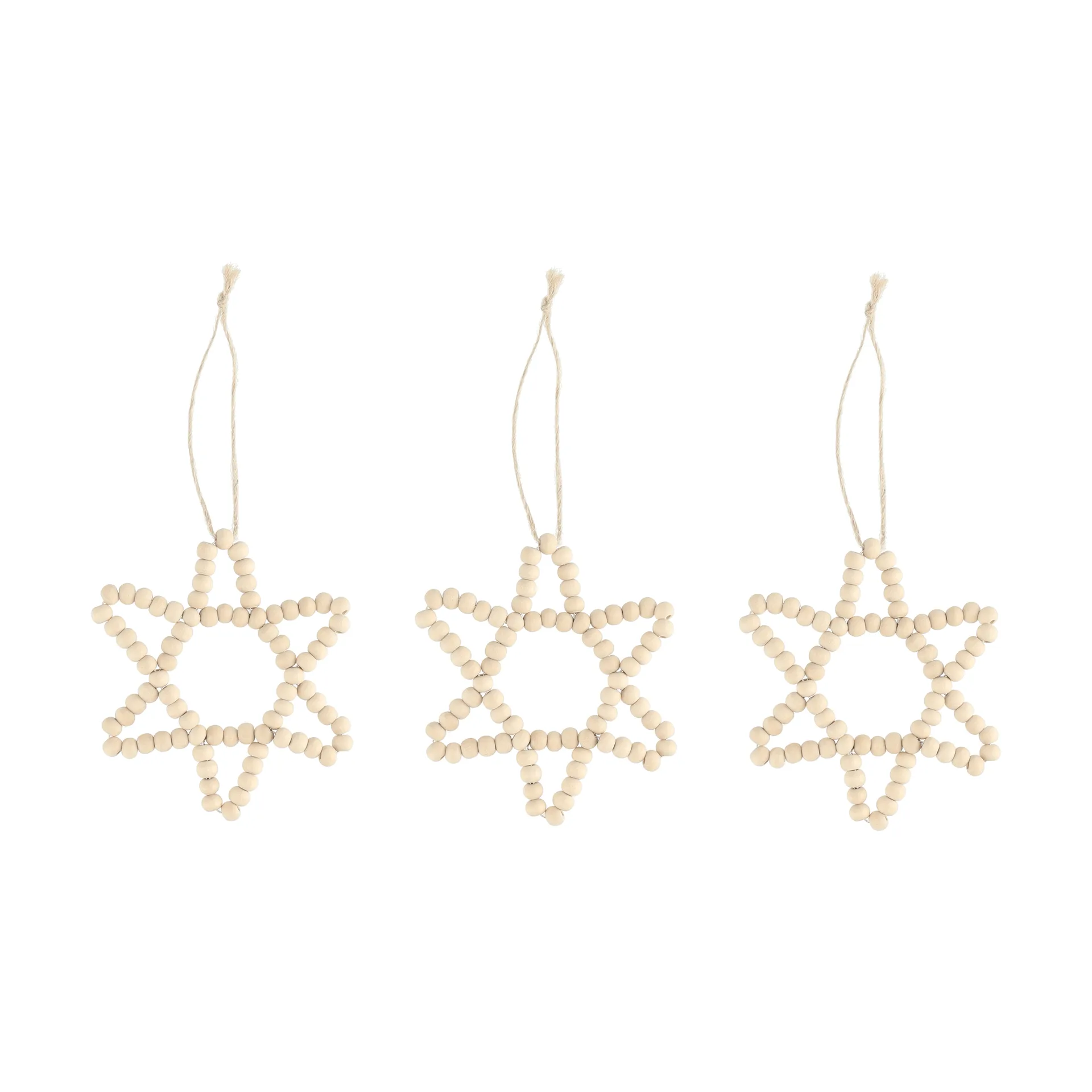 Suspension de sapin étoile Craft Lot de 3, Nature Scandi Living