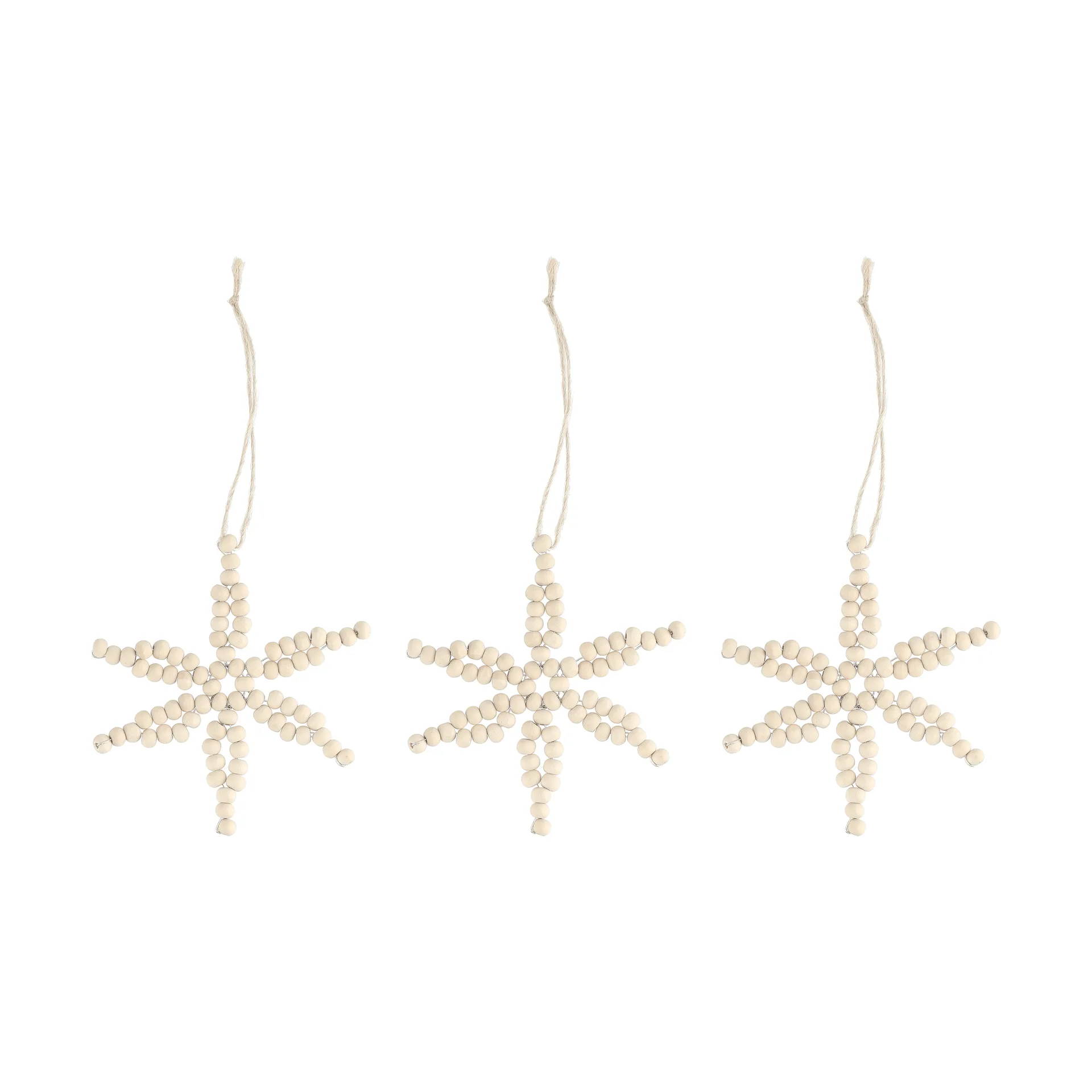 Suspension de sapin flocon de neige Craft Lot de 3, Nature Scandi Living