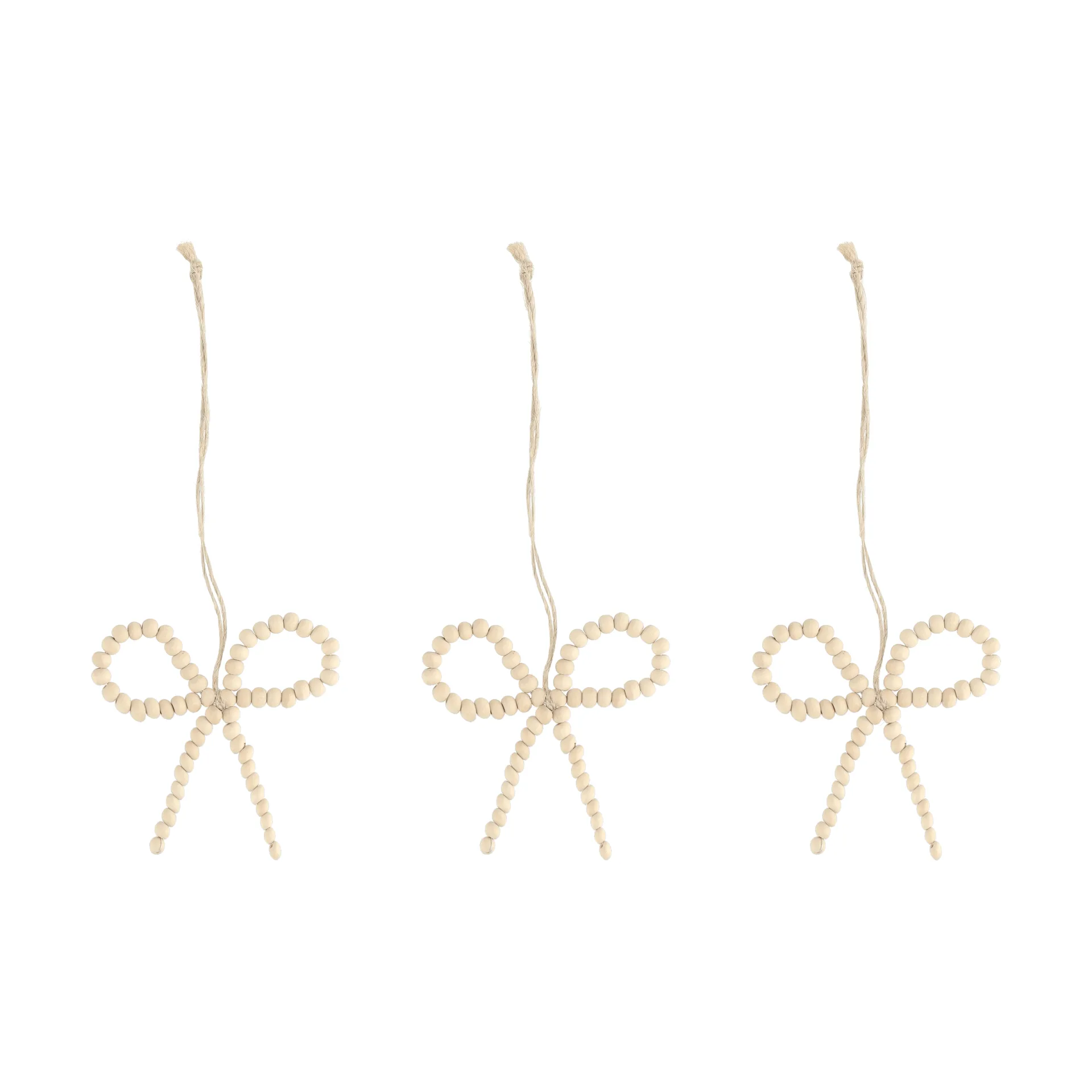 Suspension de sapin nœud Craft Lot de 3, Nature Scandi Living
